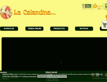 Tablet Screenshot of lacalandina.com